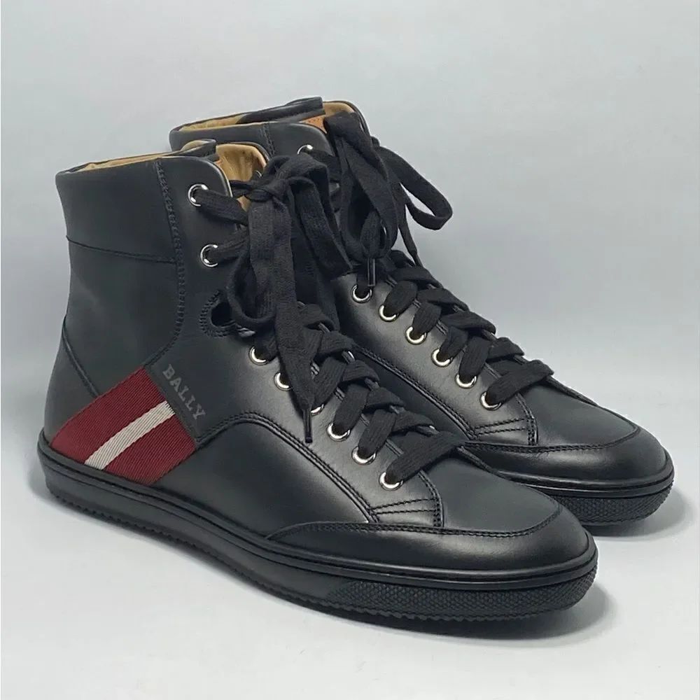 Bally Leather High-Top Sneakers size 7